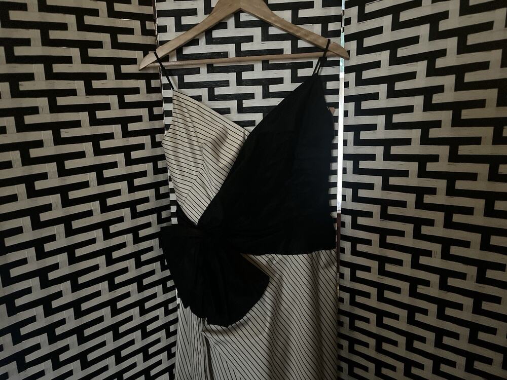 VINTAGE PETER KEPPLER DESIGNER FORMAL LONG DRESS, EURO SZ 40, USA SZ 8, EC